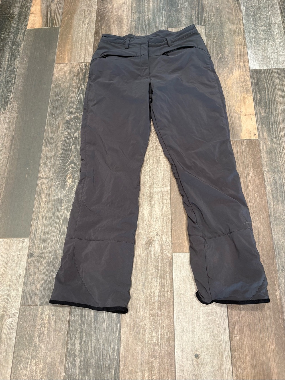 Quechua Decathlon Creation Fleece Lined Pants Women's Sz 8 Charcoal Gray